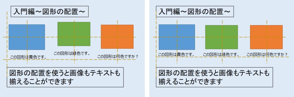 図形の配置例