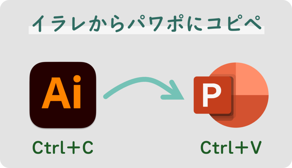 イラレからパワポにコピペ